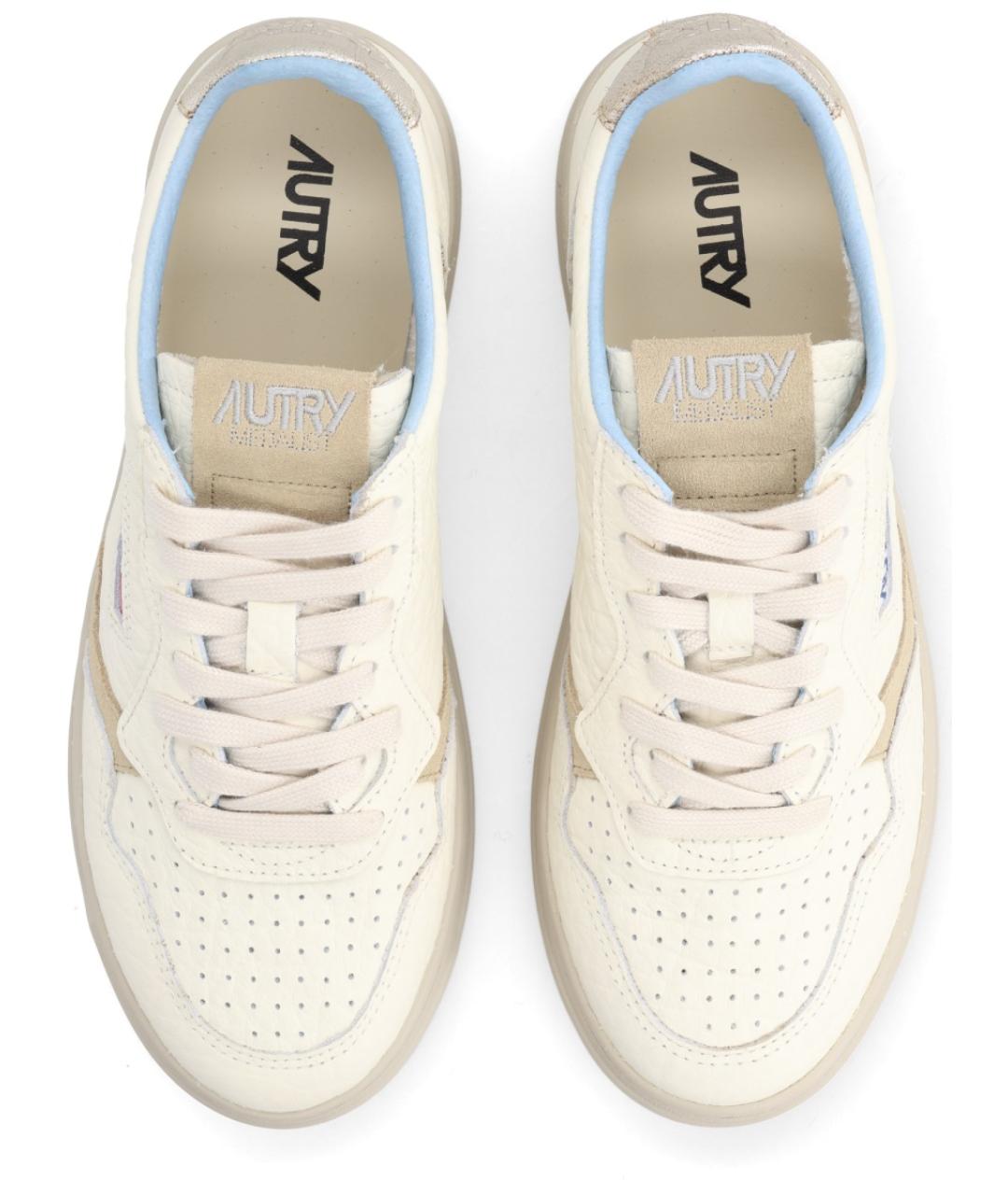 AUTRY Бежевые кожаные кеды, фото 5