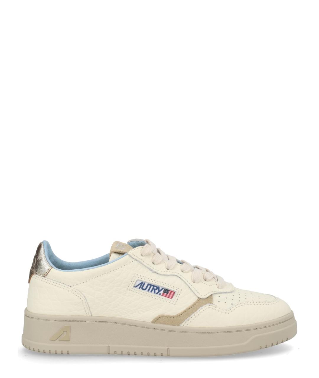 AUTRY Бежевые кожаные кеды, фото 1