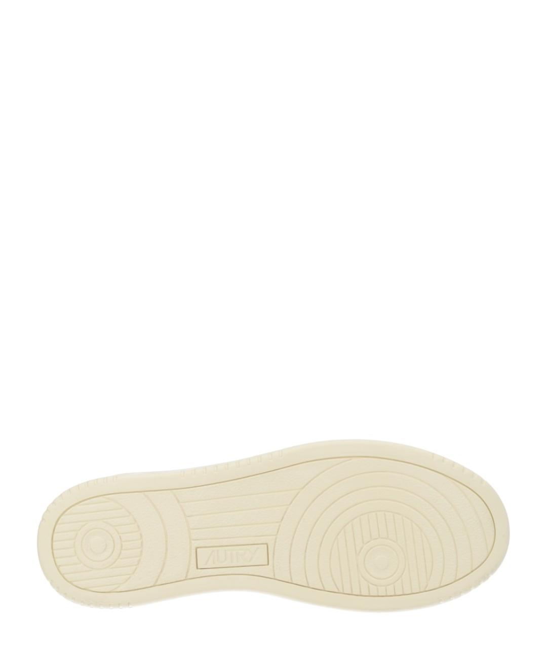 AUTRY Белые кожаные низкие кроссовки / кеды, фото 5