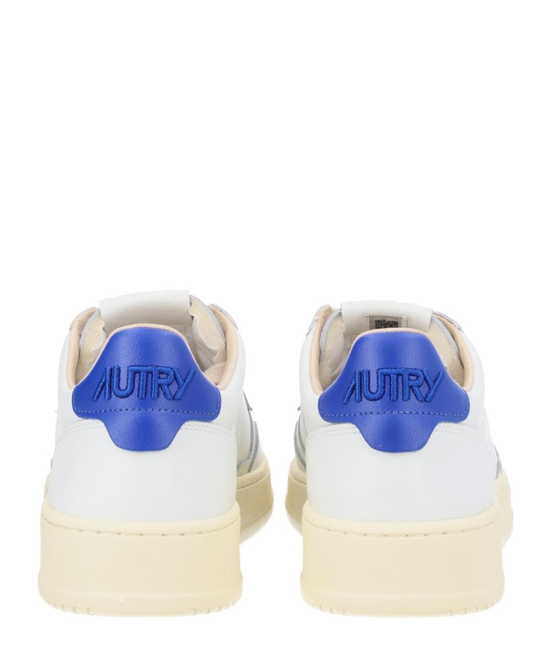 AUTRY Белые кожаные низкие кроссовки / кеды, фото 4