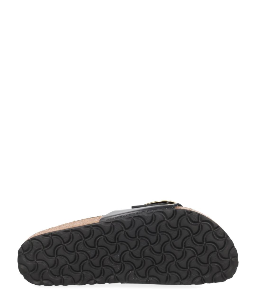 BIRKENSTOCK Черные кожаные шлепанцы, фото 6
