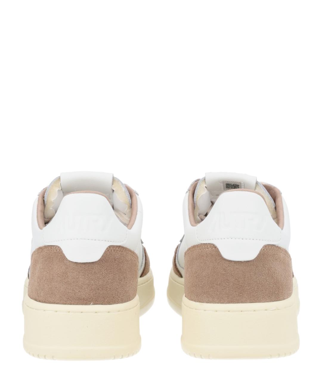 AUTRY Белые кожаные низкие кроссовки / кеды, фото 4