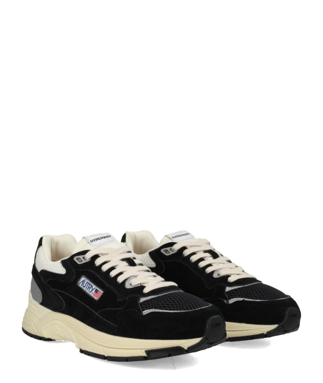 AUTRY Черные замшевые низкие кроссовки / кеды, фото 2