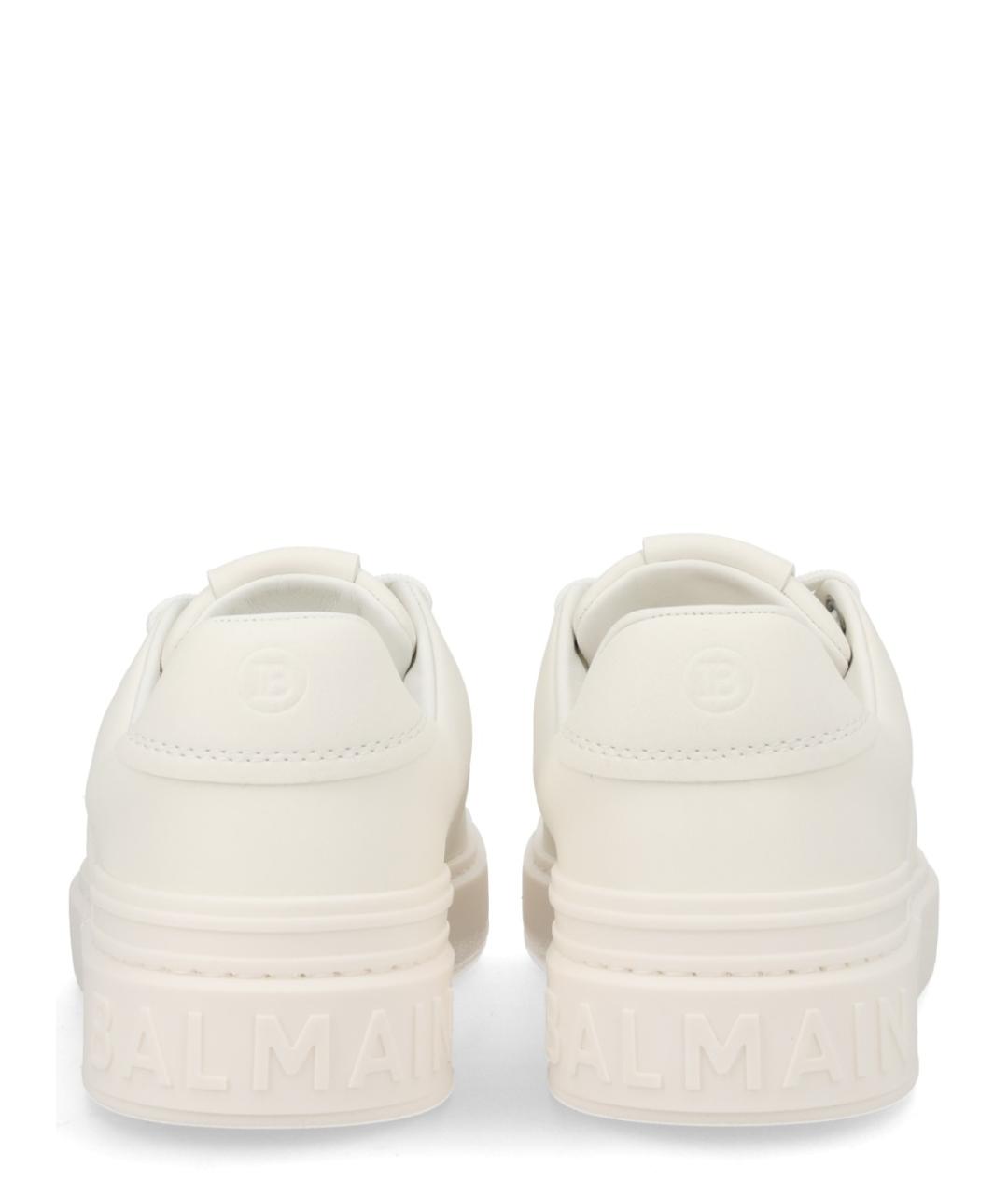 BALMAIN Белые кожаные кеды, фото 4