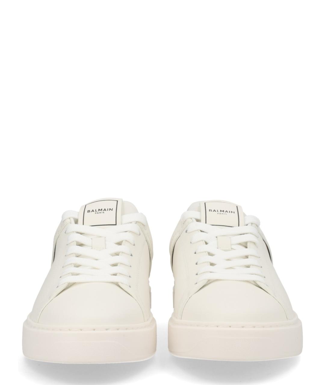 BALMAIN Белые кожаные кеды, фото 3