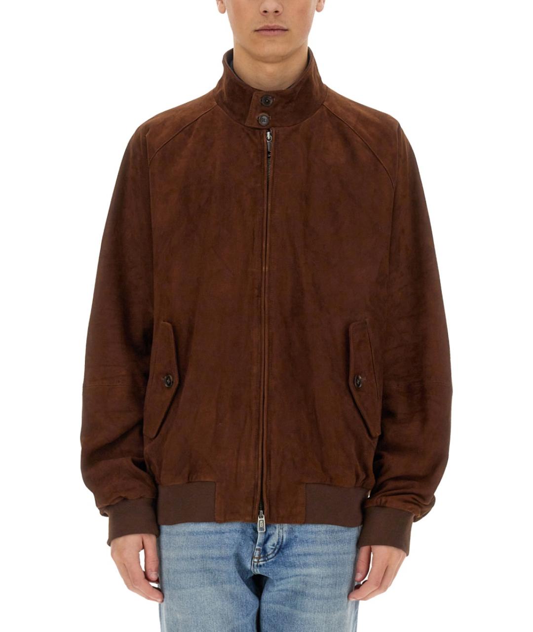 BARACUTA Коричневая замшевая куртка, фото 2