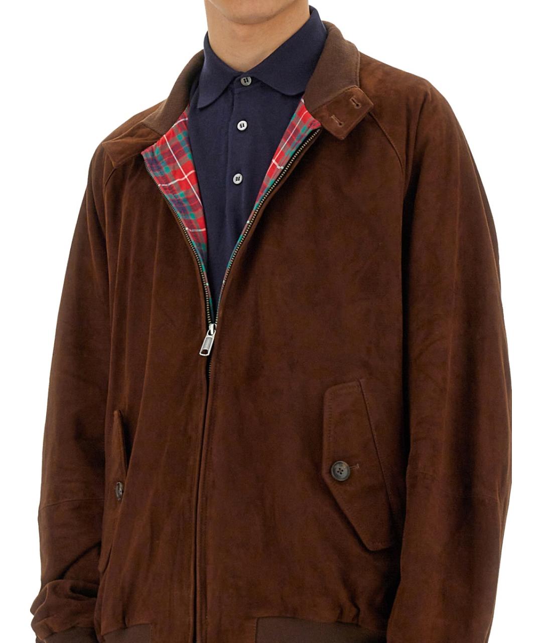BARACUTA Коричневая замшевая куртка, фото 8