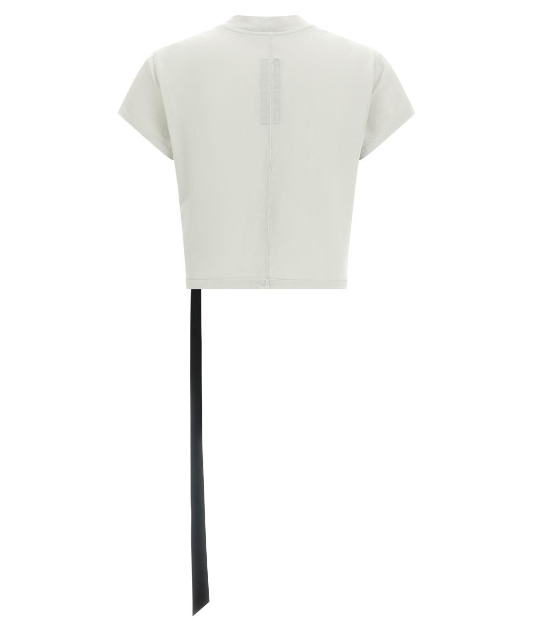 RICK OWENS DRKSHDW Серая хлопковая футболка, фото 2