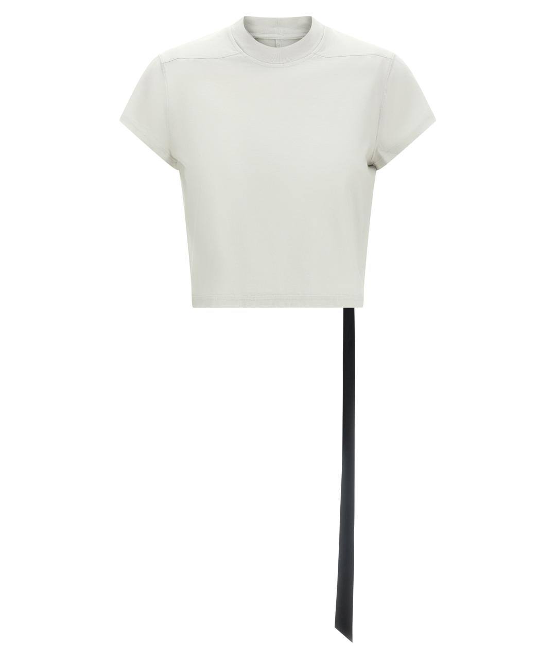 RICK OWENS DRKSHDW Серая хлопковая футболка, фото 1