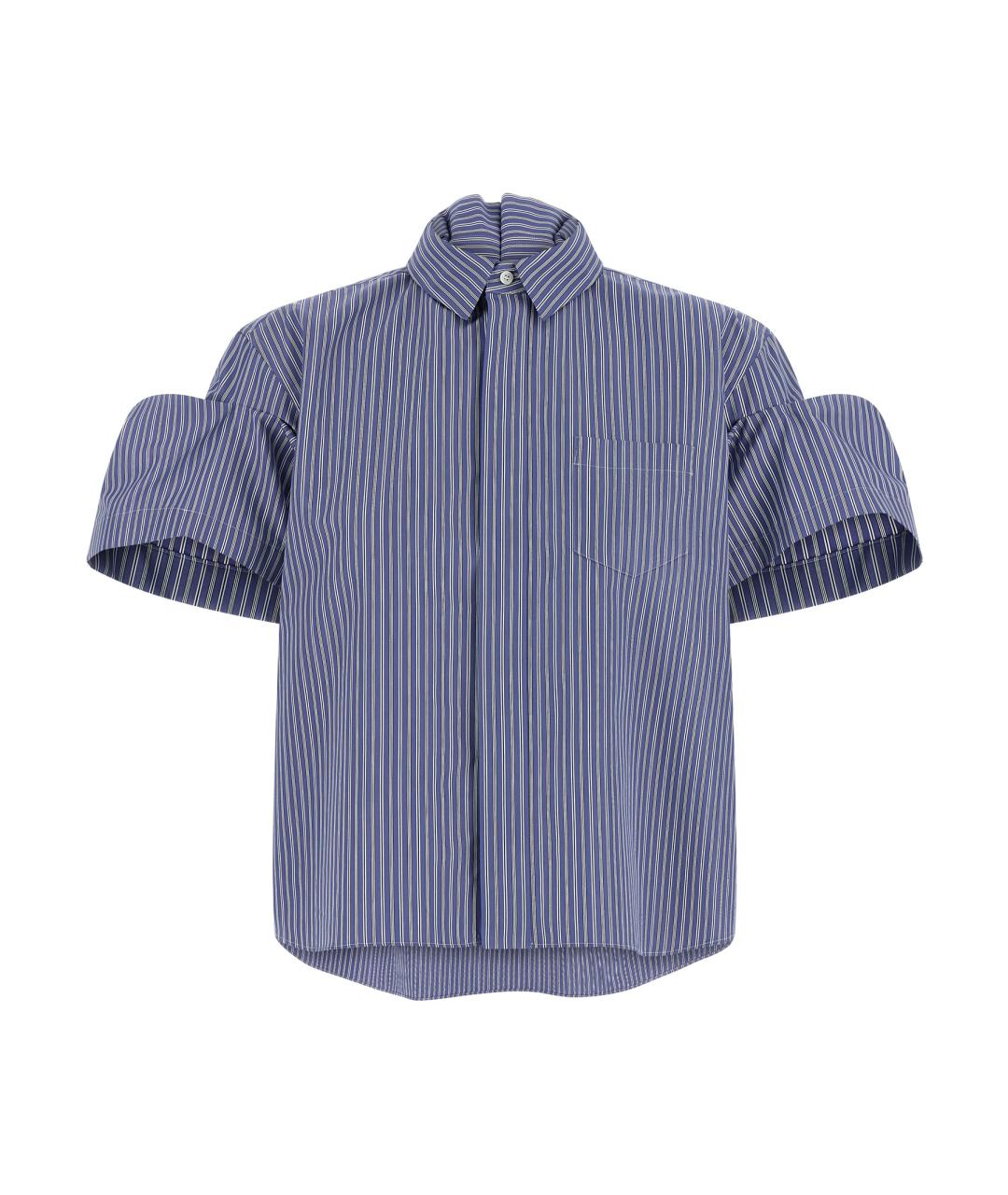 SACAI Синяя хлопковая рубашка, фото 1