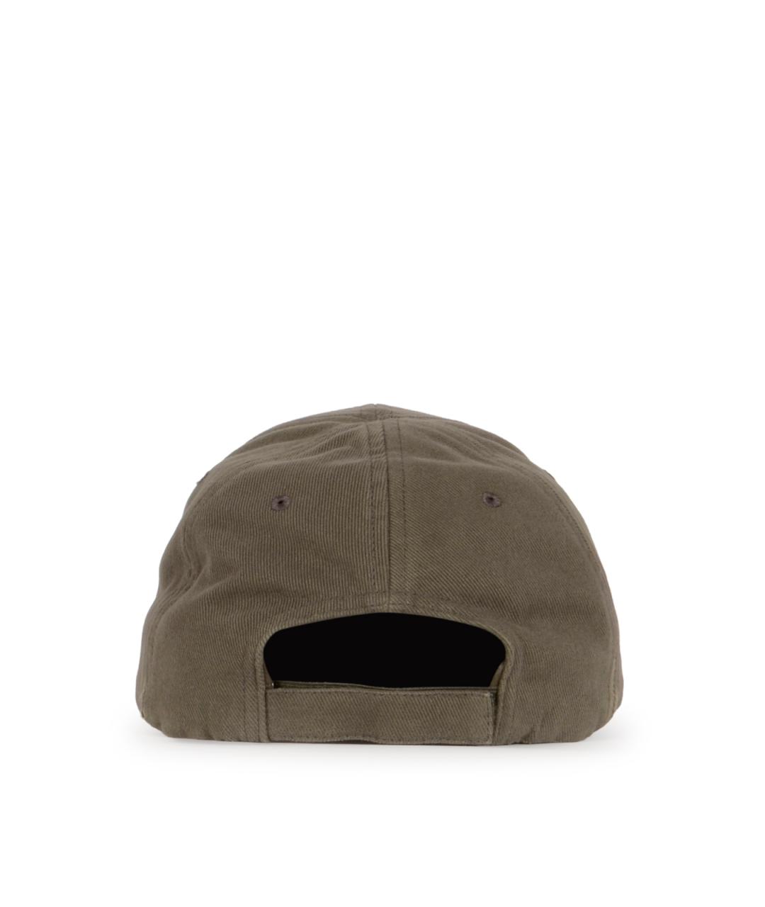 BALENCIAGA Хаки хлопковая кепка/бейсболка, фото 3