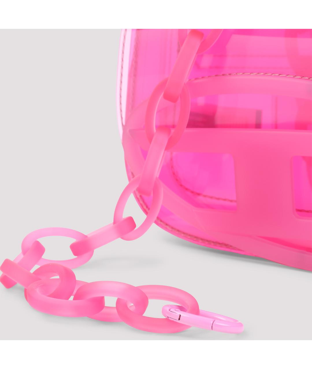 DIESEL Розовая сумка через плечо из искусственной кожи, фото 4