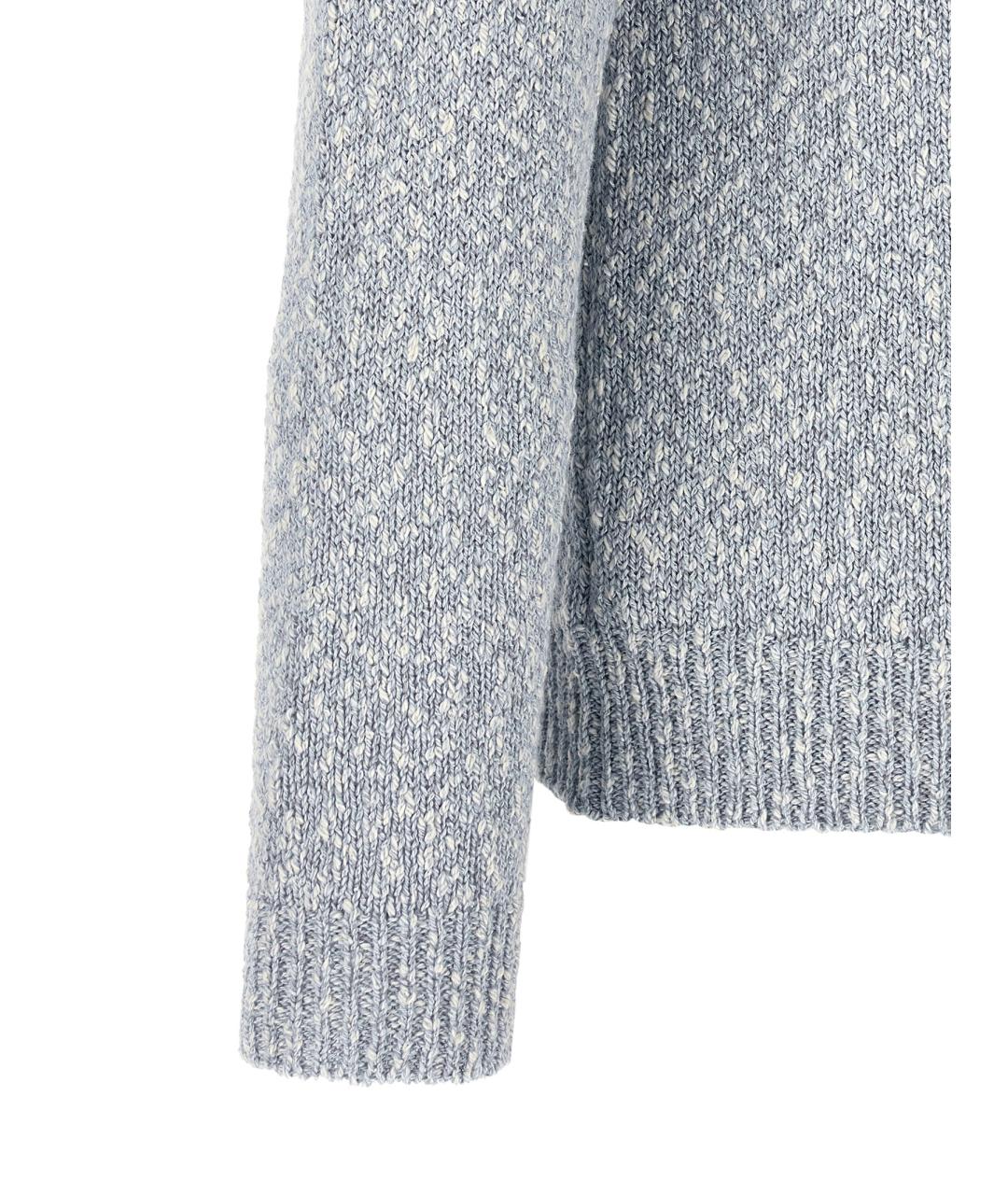 ZANONE Голубой хлопковый джемпер / свитер, фото 4