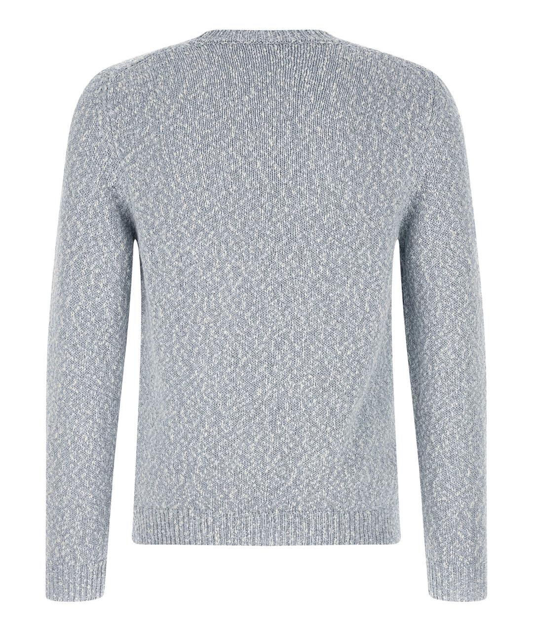 ZANONE Голубой хлопковый джемпер / свитер, фото 2