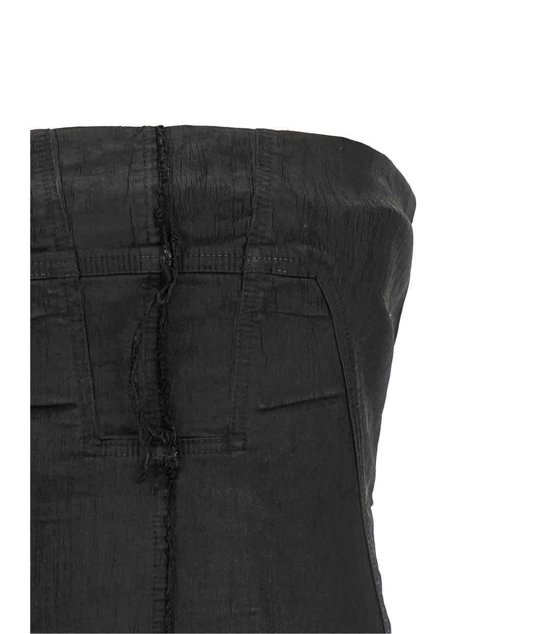 RICK OWENS DRKSHDW Черная хлопковая майка, фото 3