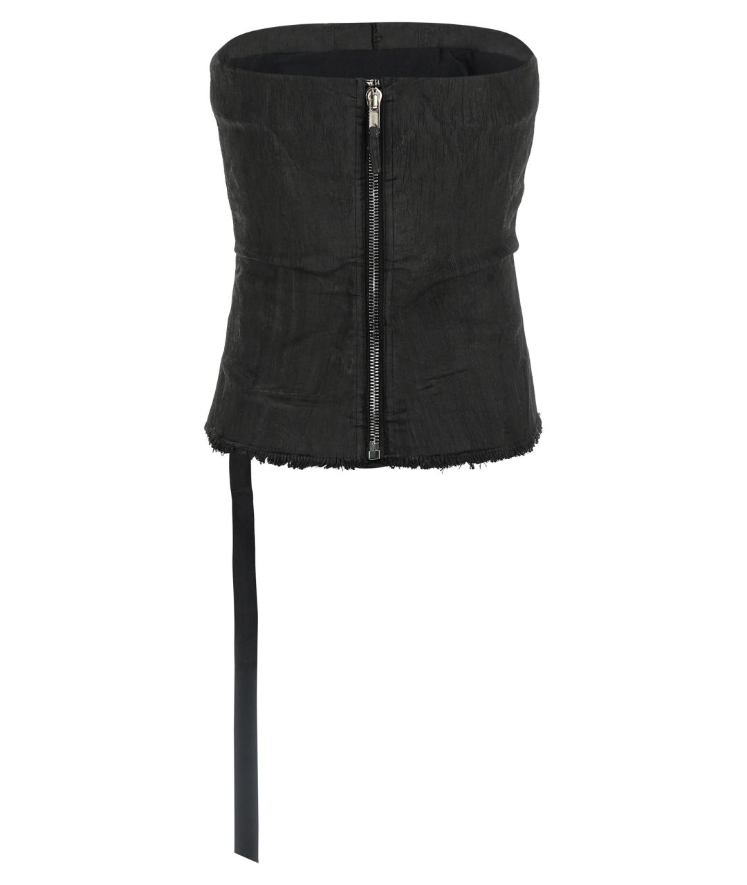 RICK OWENS DRKSHDW Черная хлопковая майка, фото 2