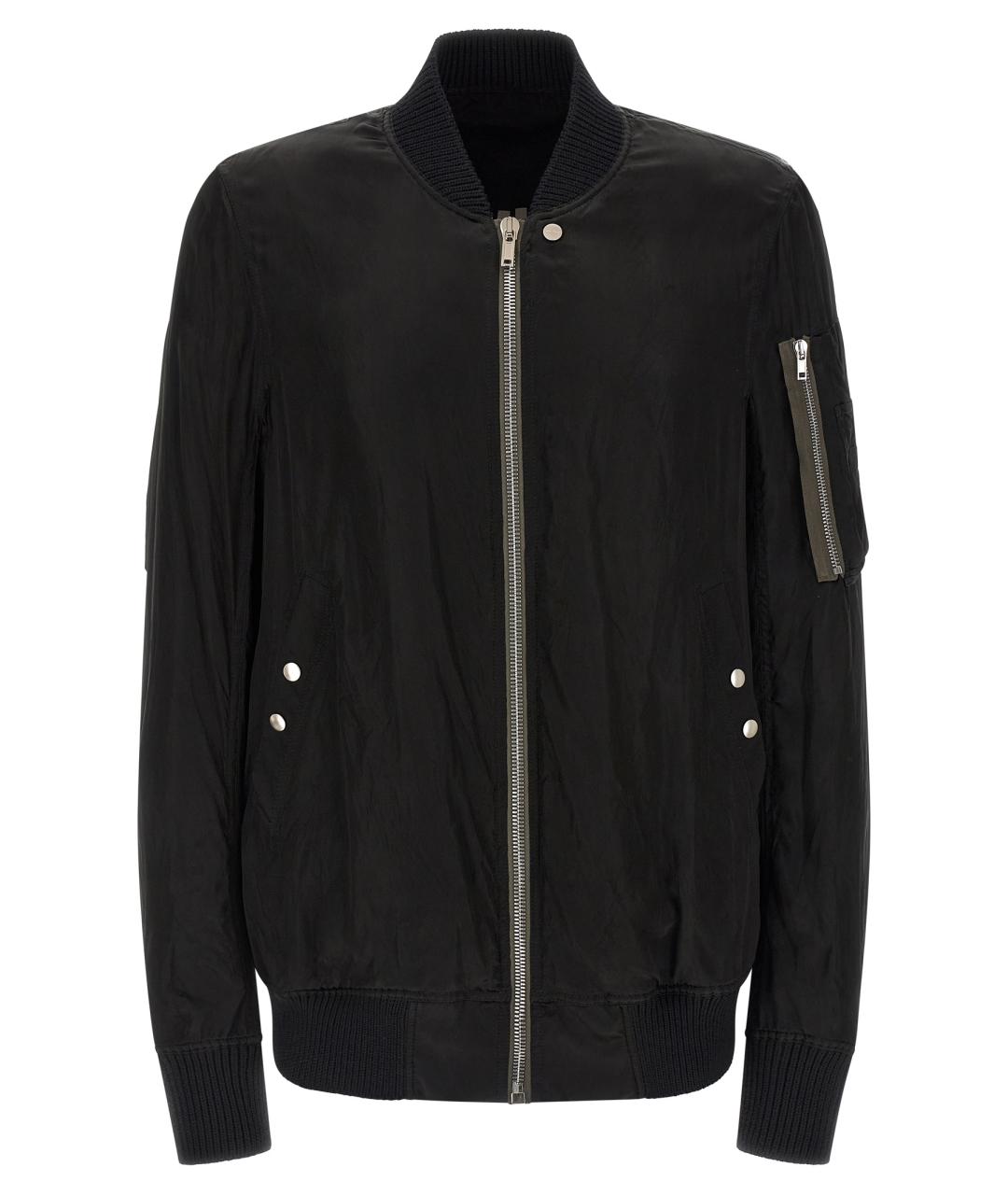 RICK OWENS Черная синтетическая куртка, фото 1