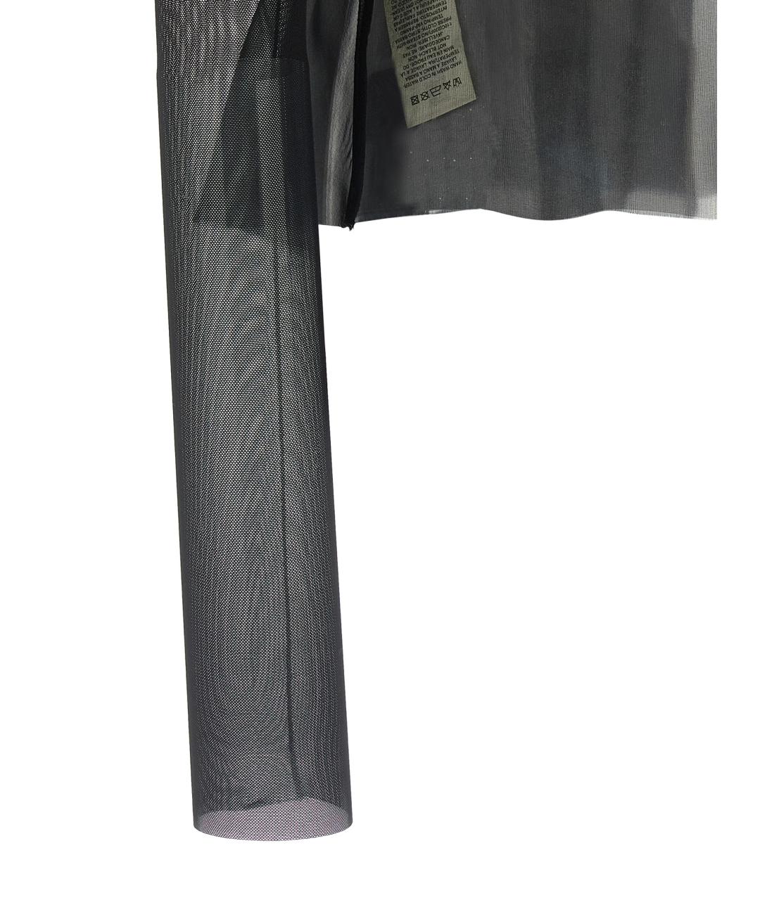 RICK OWENS Черная шелковая куртка, фото 4