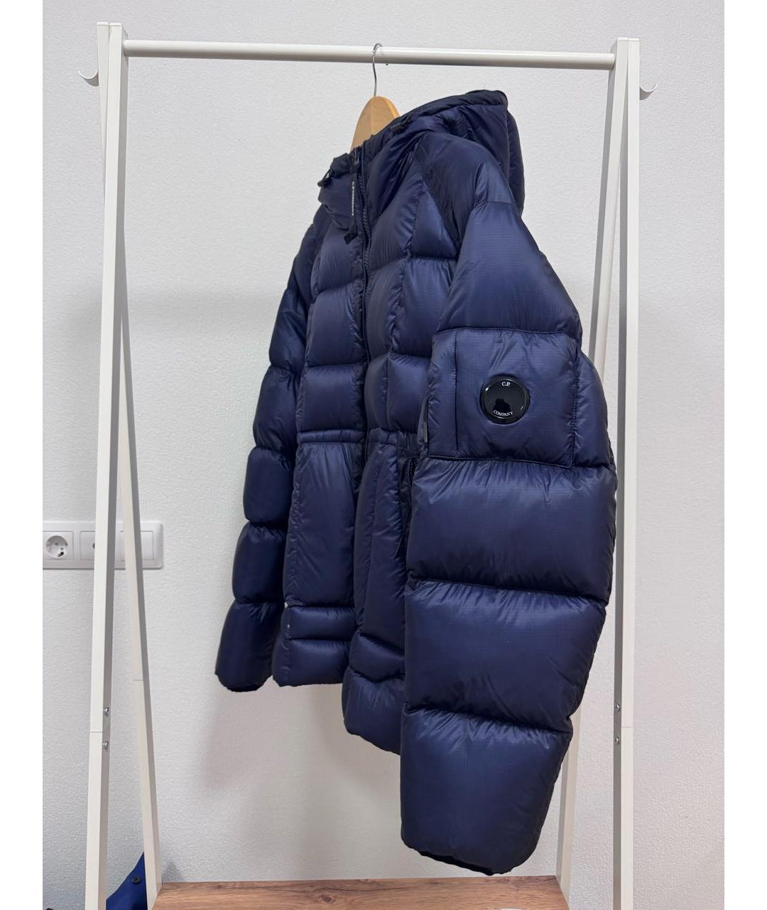 CP COMPANY Темно-синий полиамидовый пуховик, фото 3