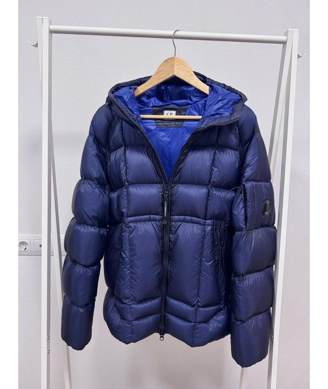 CP COMPANY Темно-синий полиамидовый пуховик, фото 2