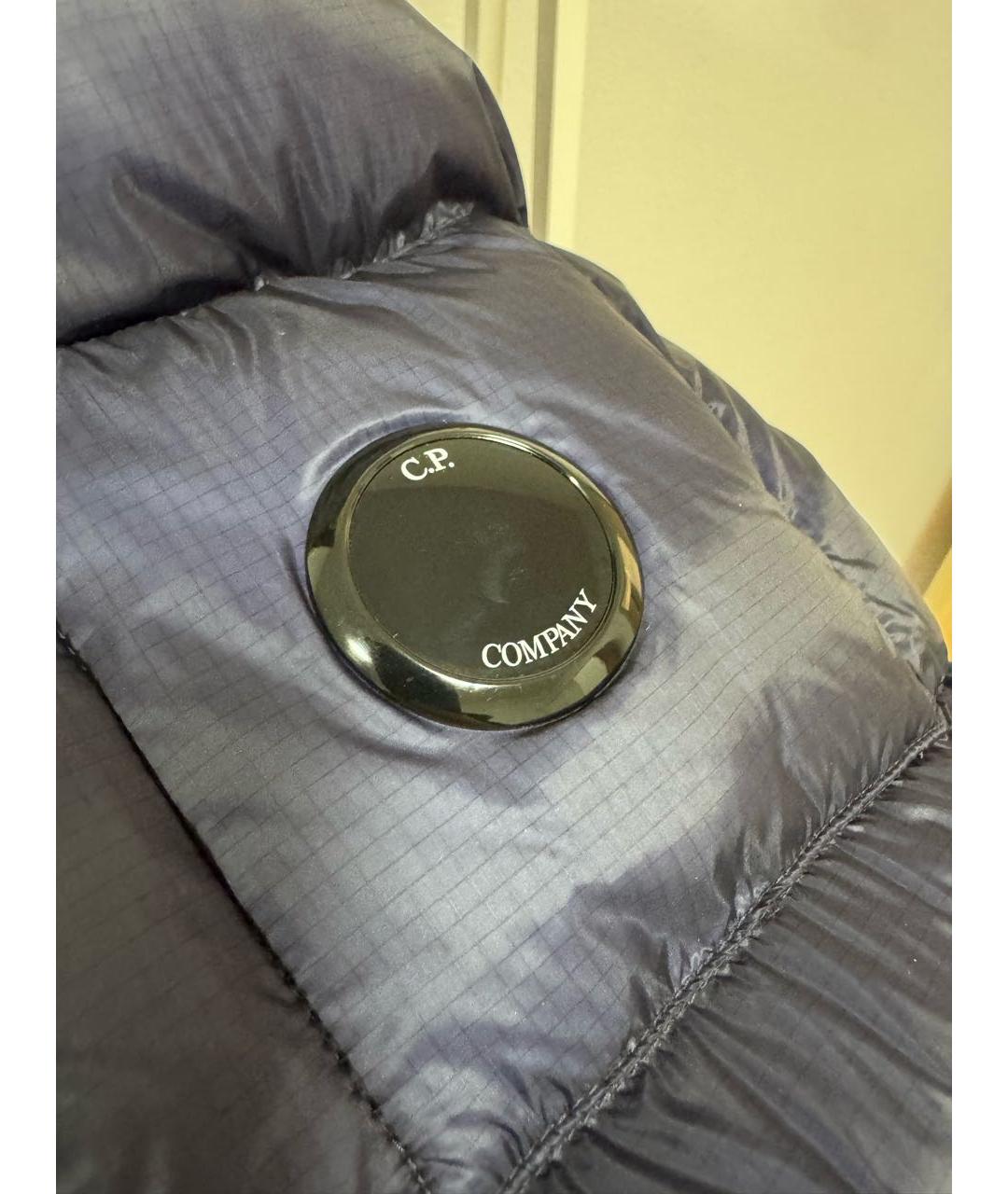 CP COMPANY Темно-синий полиамидовый пуховик, фото 8