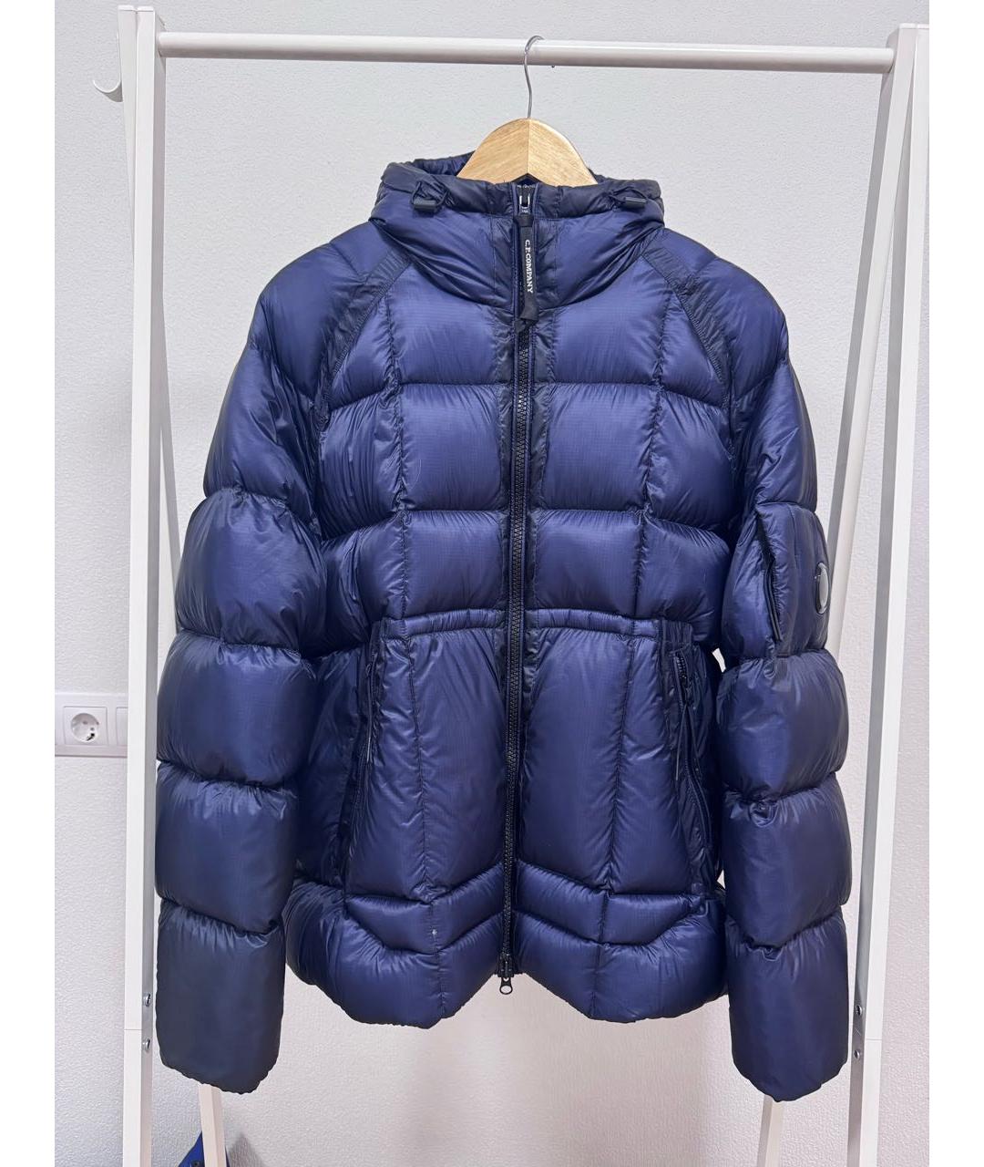 CP COMPANY Темно-синий полиамидовый пуховик, фото 9