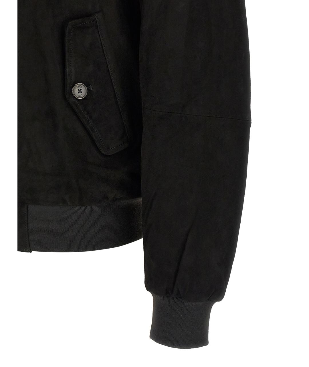 BARACUTA Черная замшевая куртка, фото 4