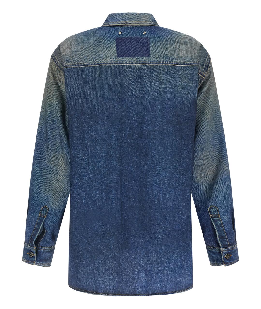 GOLDEN GOOSE DELUXE BRAND Синяя деним рубашка, фото 2