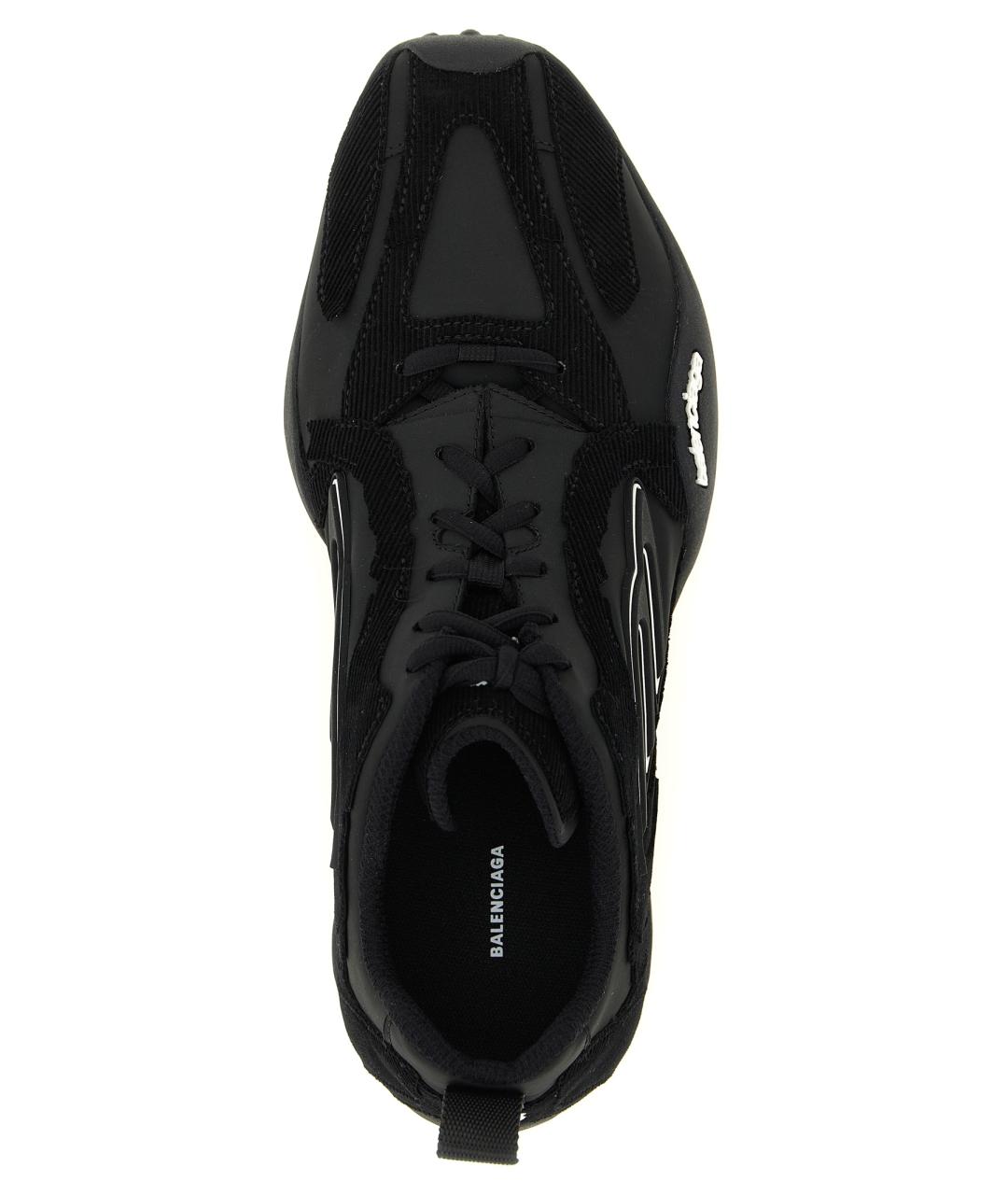 BALENCIAGA Черные синтетические низкие кроссовки / кеды, фото 4