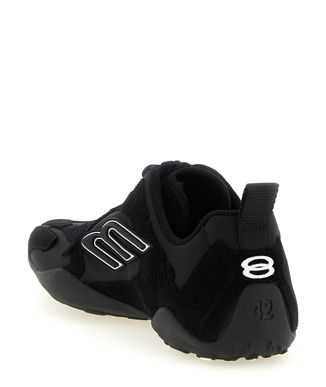 BALENCIAGA Черные синтетические низкие кроссовки / кеды, фото 3