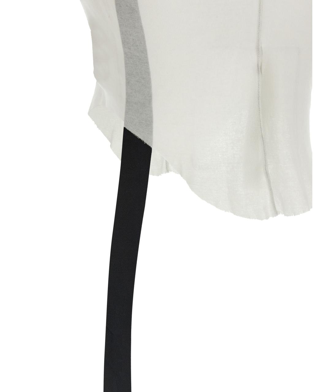 RICK OWENS DRKSHDW Белая хлопковая майка, фото 4