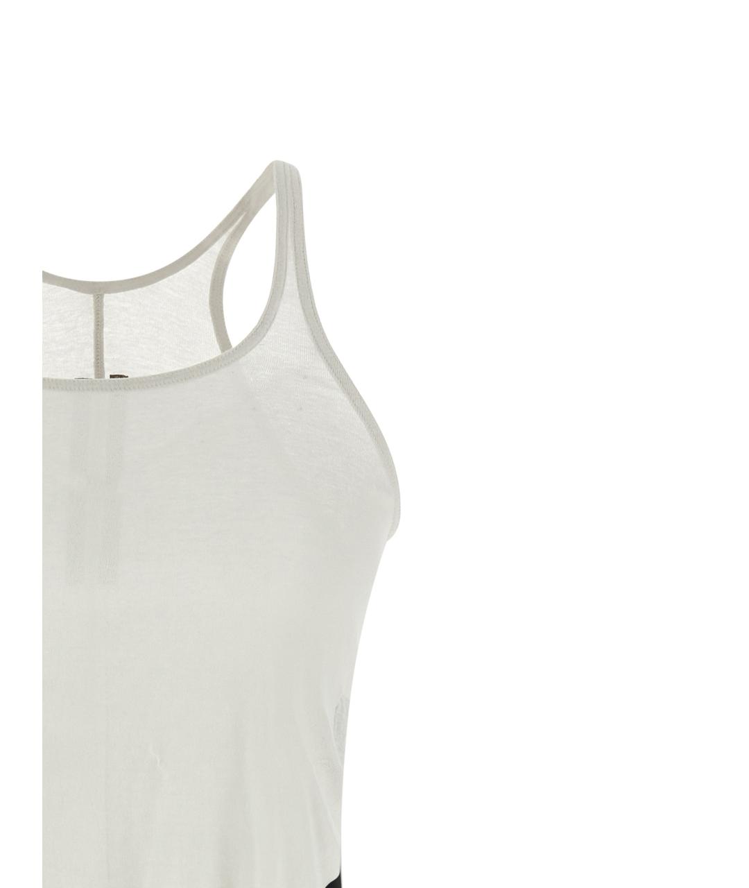 RICK OWENS DRKSHDW Белая хлопковая майка, фото 3