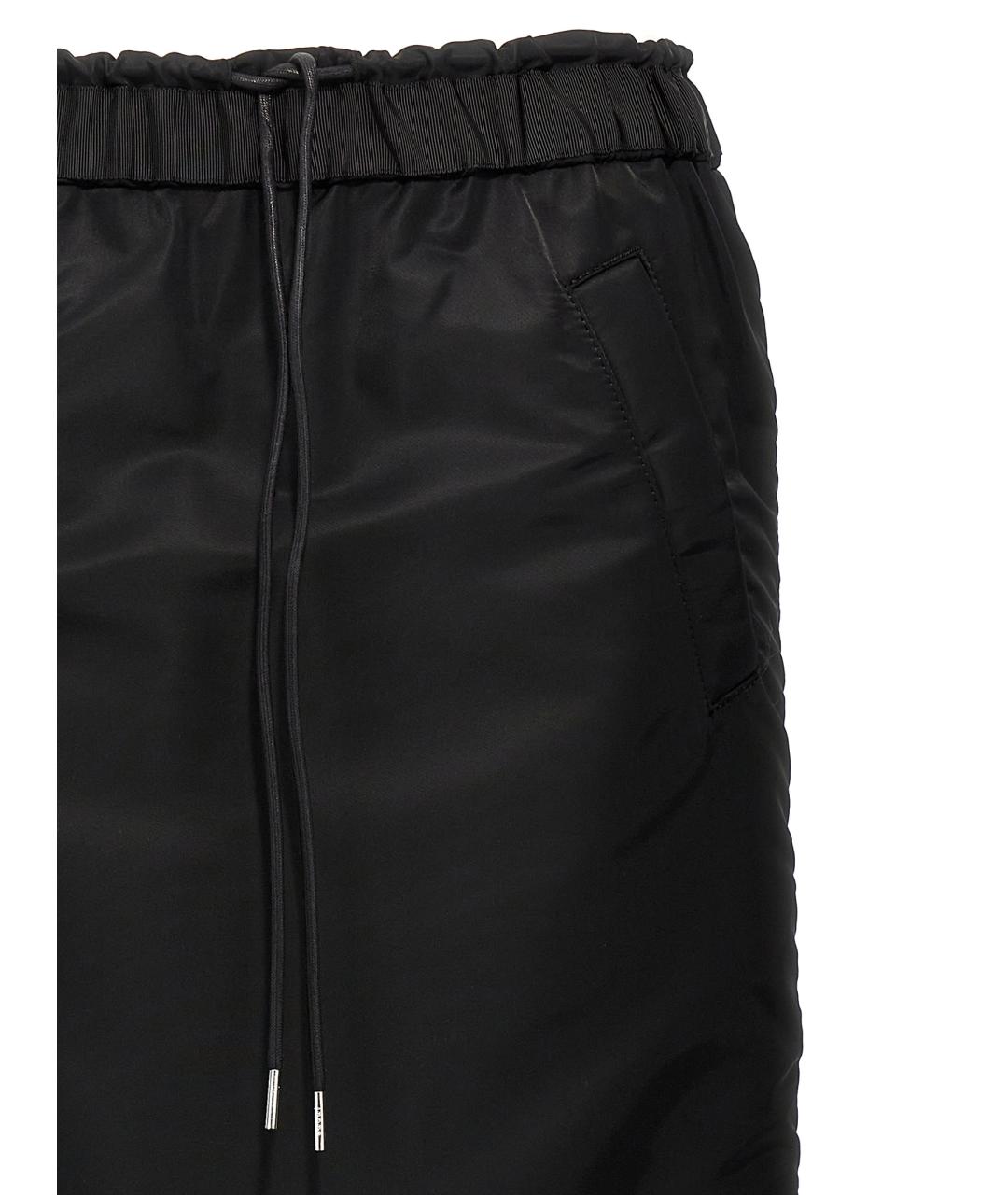 SACAI Черная полиамидовая юбка миди, фото 4