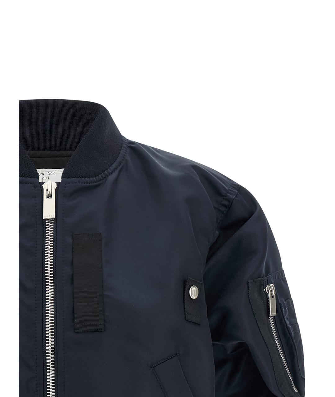 SACAI Темно-синяя полиамидовая куртка, фото 3