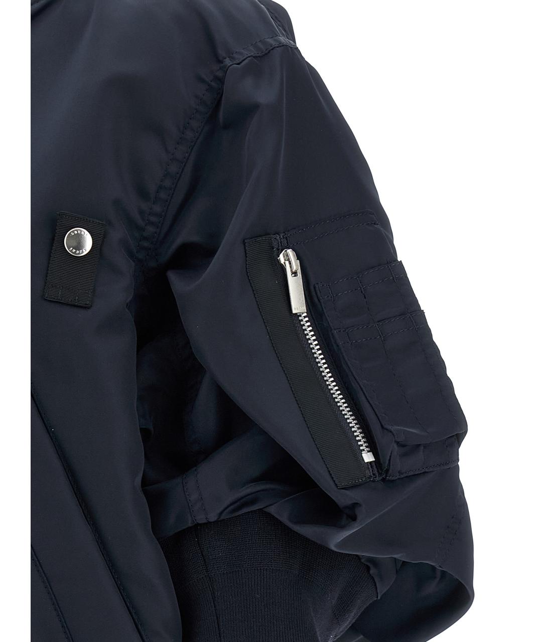 SACAI Темно-синяя полиамидовая куртка, фото 4