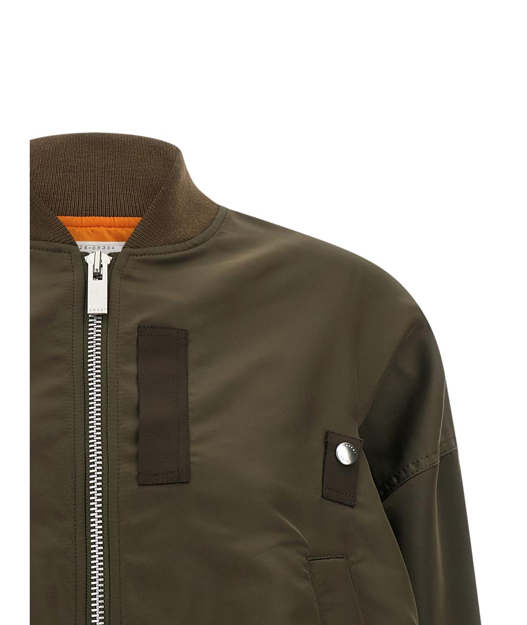 SACAI Зеленая полиамидовая куртка, фото 3