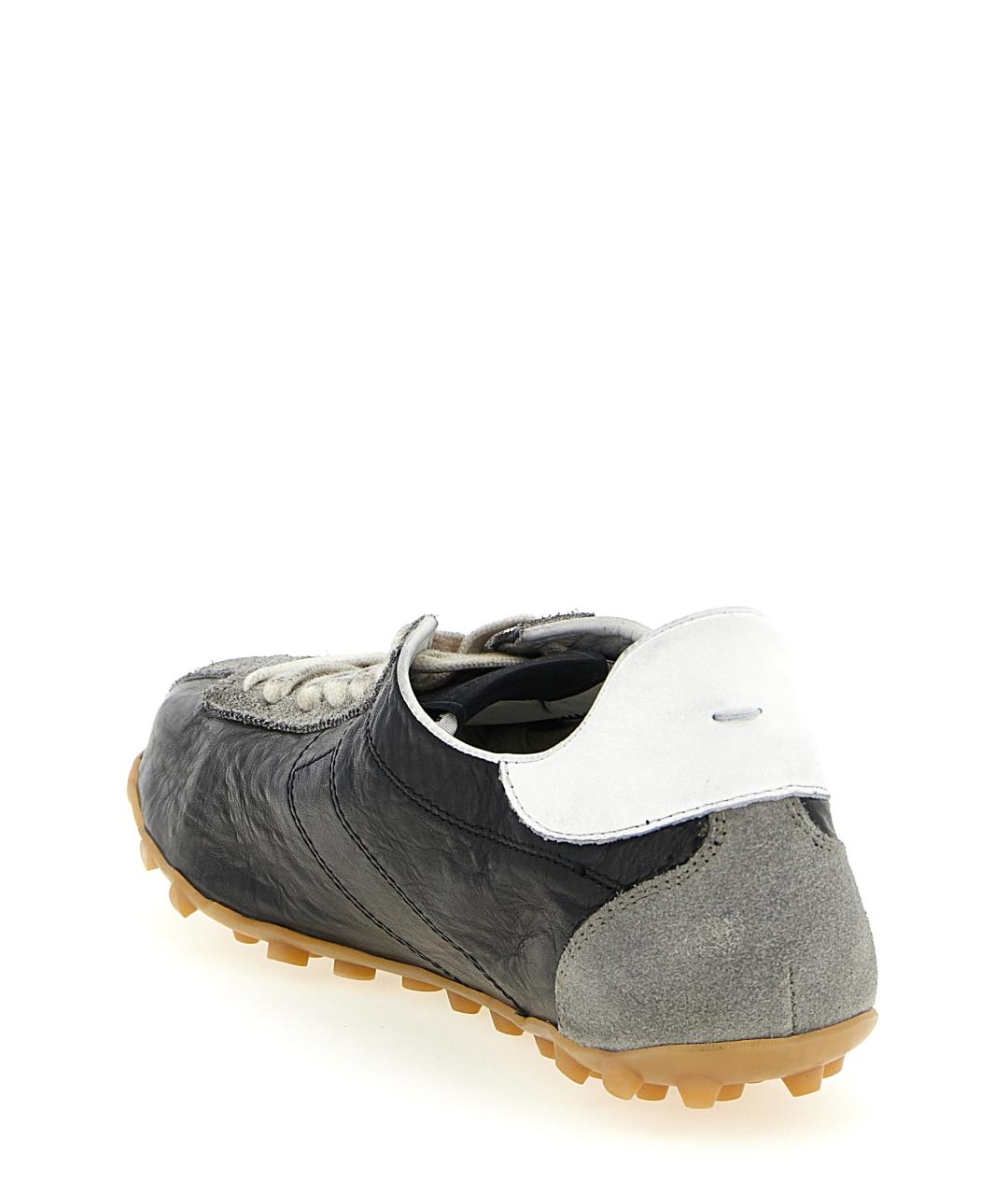 MAISON MARGIELA Мульти текстильные низкие кроссовки / кеды, фото 3