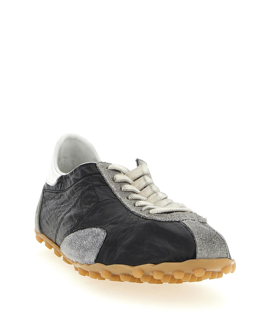 MAISON MARGIELA Мульти текстильные низкие кроссовки / кеды, фото 2