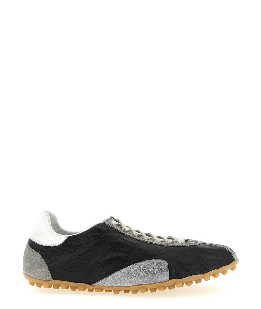 MAISON MARGIELA Мульти текстильные низкие кроссовки / кеды, фото 1