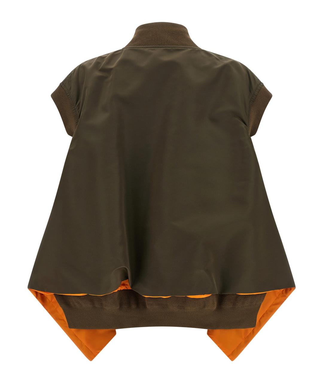 SACAI Зеленая полиамидовая жилетка, фото 2