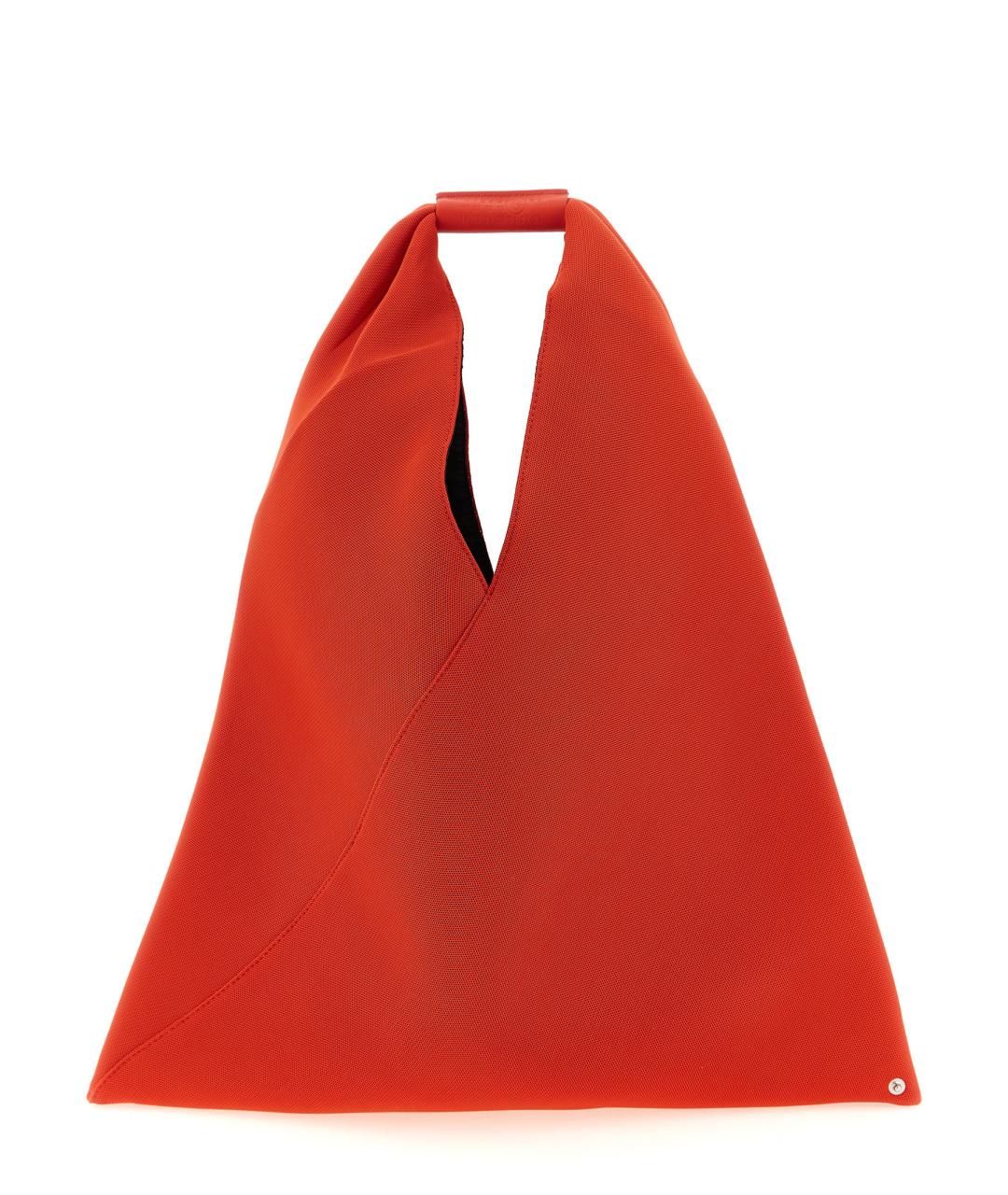 MM6 MAISON MARGIELA Красная тканевая сумка тоут, фото 1