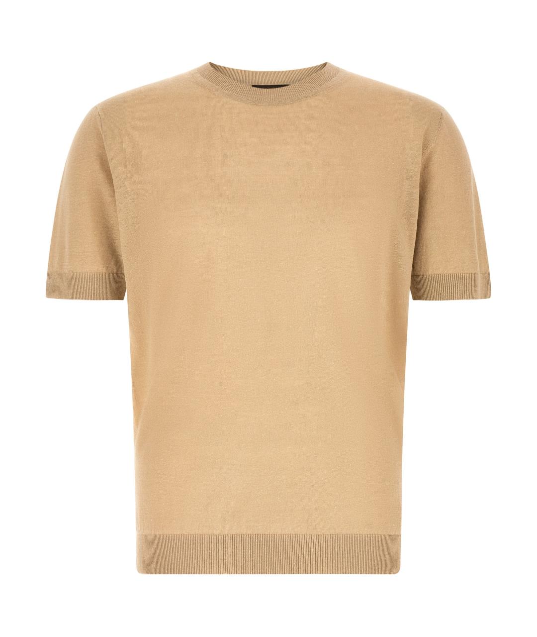 ZANONE Бежевый льняной джемпер / свитер, фото 1