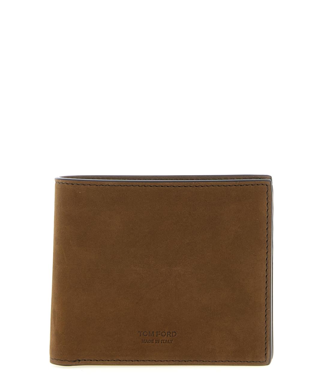 TOM FORD Коричневый кожаный кошелек, фото 1