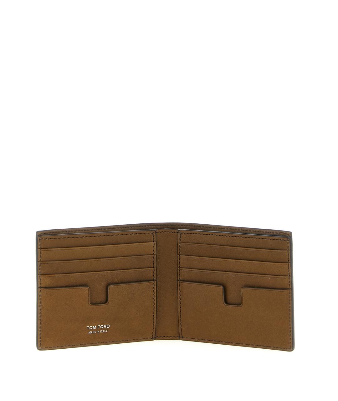 TOM FORD Коричневый кожаный кошелек, фото 3