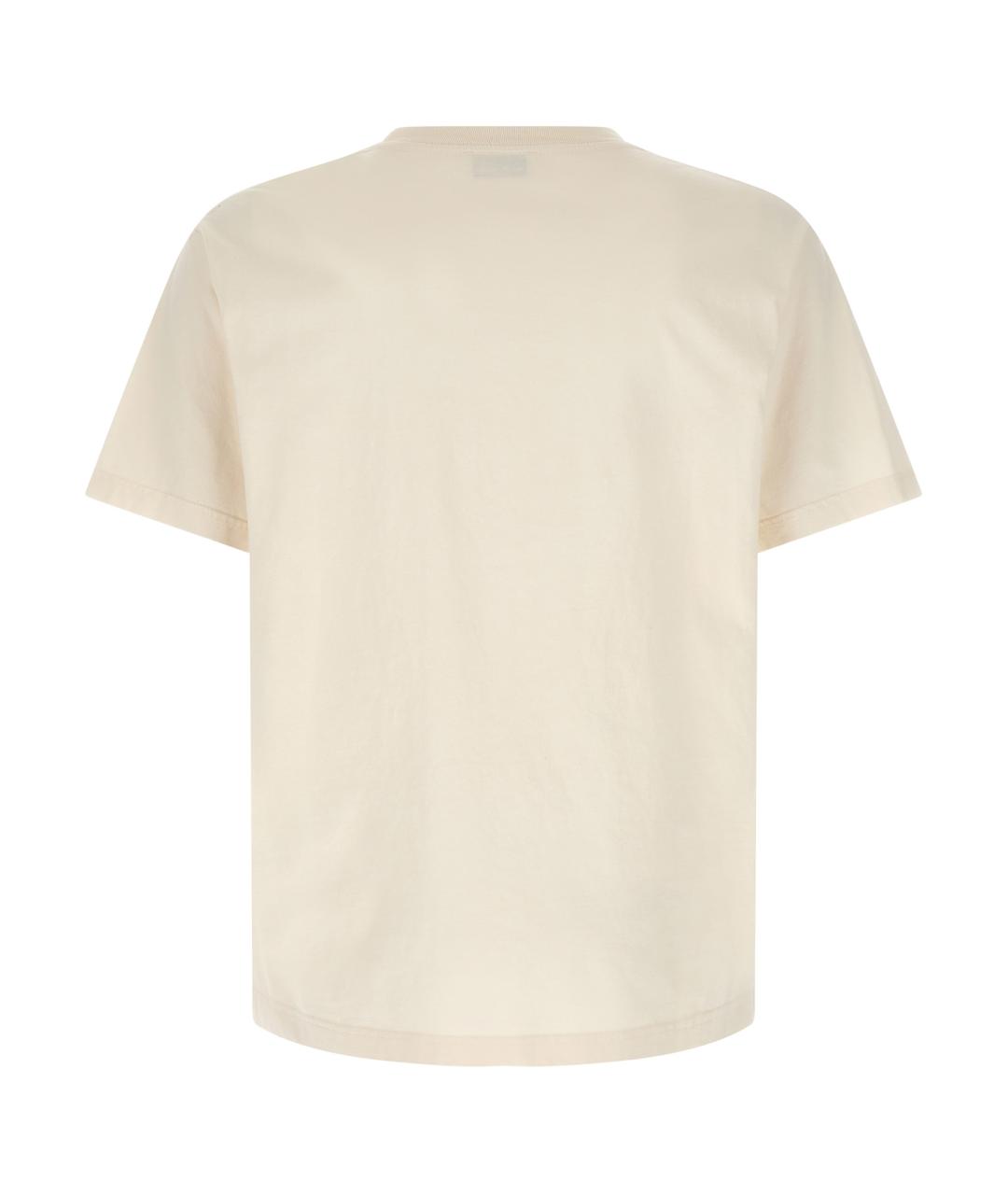 KENZO Бежевая хлопковая футболка, фото 2