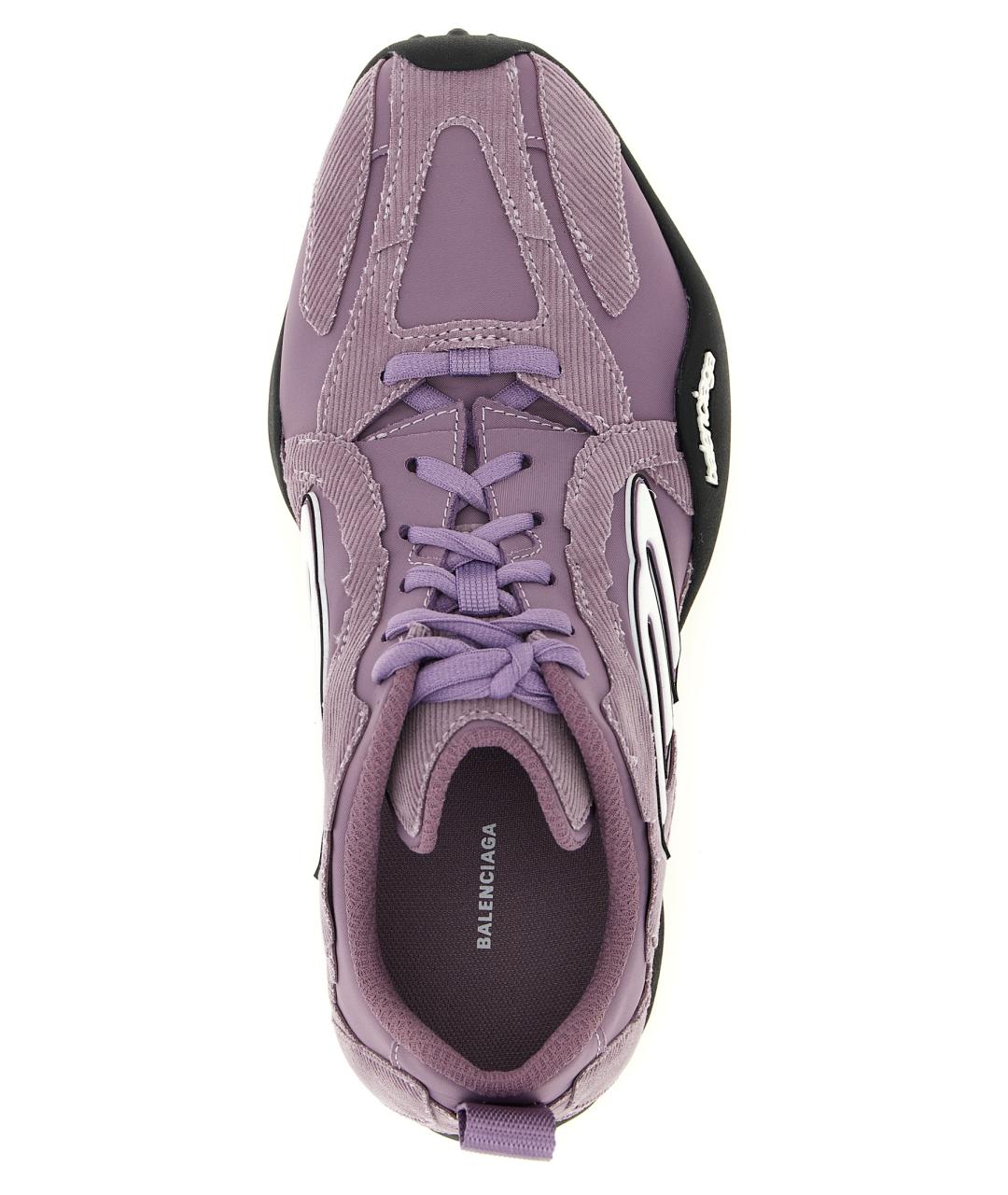 BALENCIAGA Фиолетовые текстильные кроссовки, фото 4