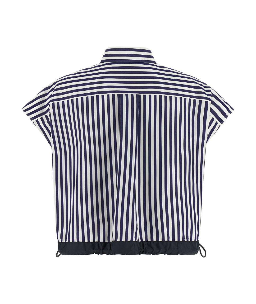 SACAI Синяя хлопковая рубашка, фото 2