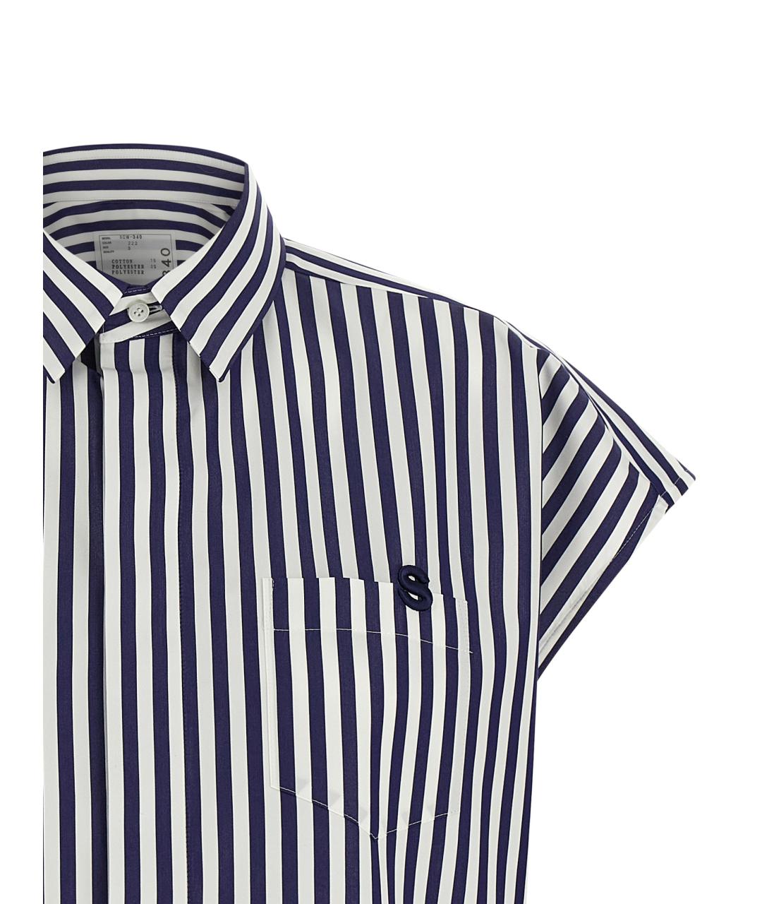 SACAI Синяя хлопковая рубашка, фото 3