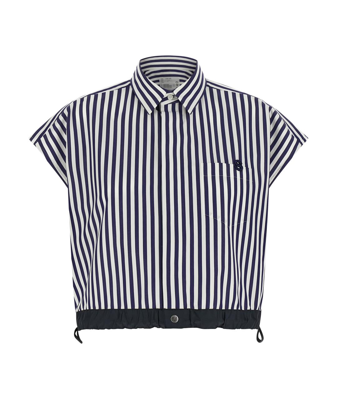 SACAI Синяя хлопковая рубашка, фото 1