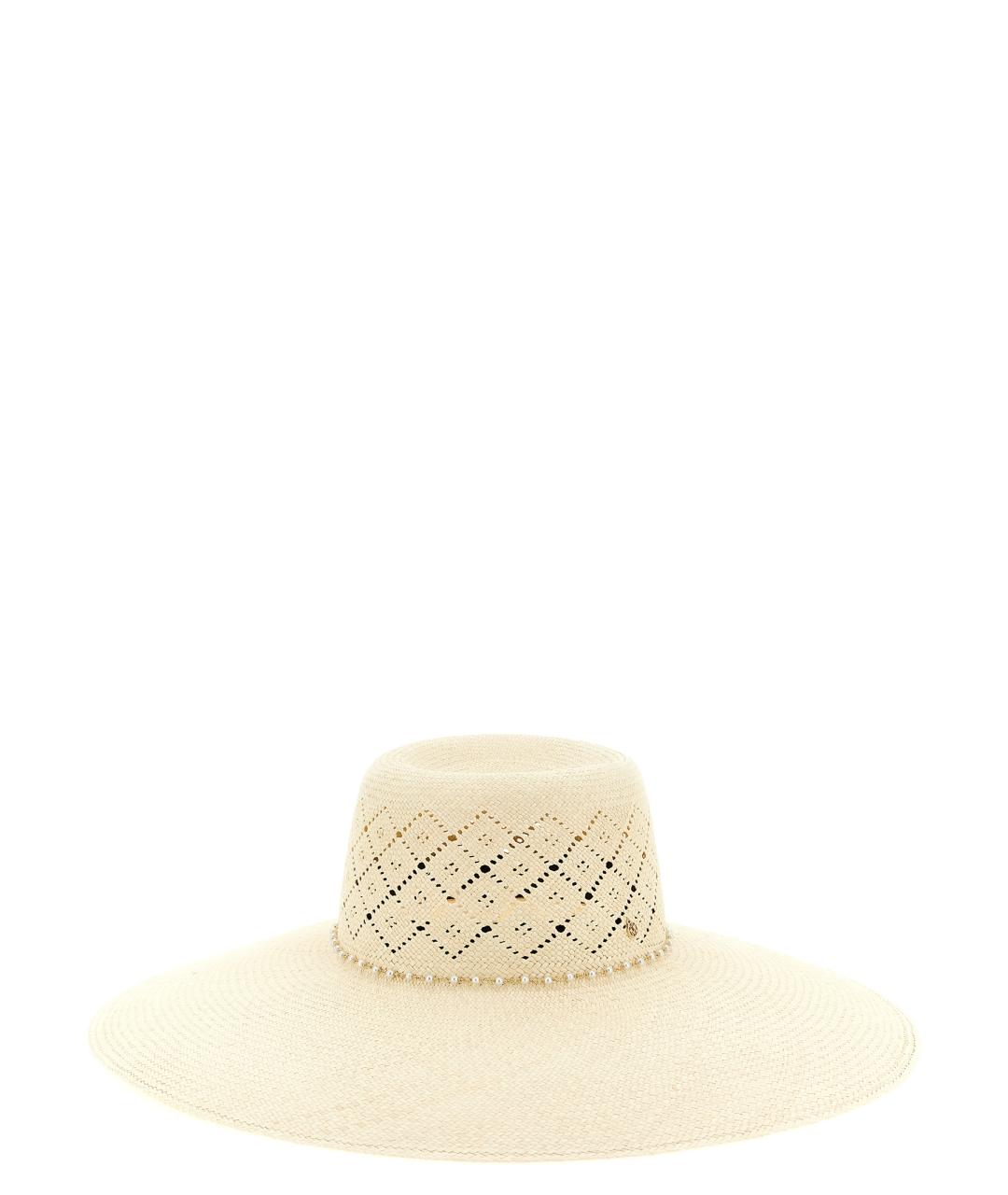 MAISON MICHEL Бежевая шляпа, фото 1